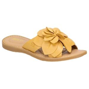 * Born Sandals yellow leather flower